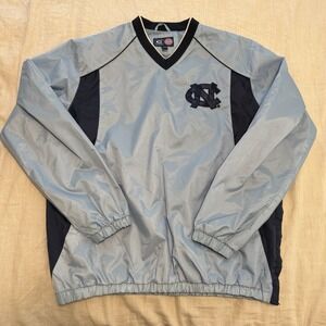 VTG North Carolina Tar Heels G-III Sports Jacket Large Spell Out Bottom‎ Zip 00s